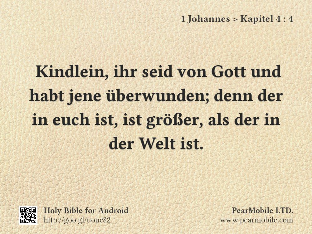 1 Johannes, Kapitel 4:4